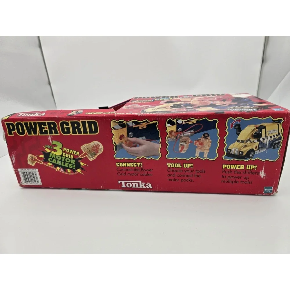 Tonka Truck Power Grid 2002‎ With Accessories Hasbro Saw, Jackhammer,  Cables
